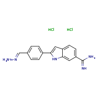 2-(4-methanehydrazonoylphenyl)-1H-indole-6-carboximidamide dihydrochloride