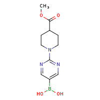 2-[4-(methoxycarbonyl)piperidin-1-yl]pyrimidin-5-ylboronic acid