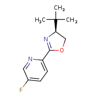 2-[(4S)-4-tert-butyl-4,5-dihydro-1,3-oxazol-2-yl]-5-fluoropyridine