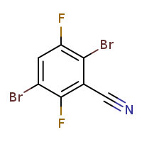 2,5-dibromo-3,6-difluorobenzonitrile