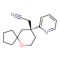 2-[(9R)-9-(pyridin-2-yl)-6-oxaspiro[4.5]decan-9-yl]acetonitrile