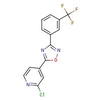 2-chloro-4-{3-[3-(trifluoromethyl)phenyl]-1,2,4-oxadiazol-5-yl}pyridine