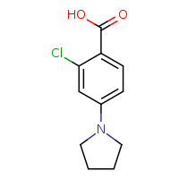 2-chloro-4-(pyrrolidin-1-yl)benzoic acid