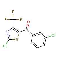 2-chloro-5-(3-chlorobenzoyl)-4-(trifluoromethyl)-1,3-thiazole