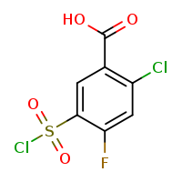 2-chloro-5-(chlorosulfonyl)-4-fluorobenzoic acid