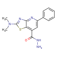 2-(dimethylamino)-5-phenyl-[1,3]thiazolo[4,5-b]pyridine-7-carbohydrazide