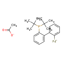 [2'-(di-tert-butylphosphanyl)-[1,1'-biphenyl]-2-yl]palladiumylium; acetate ion