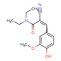 (2E)-2-cyano-N,N-diethyl-3-(4-hydroxy-3-methoxyphenyl)prop-2-enamide