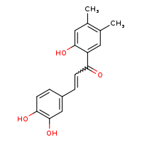 (2E)-3-(3,4-dihydroxyphenyl)-1-(2-hydroxy-4,5-dimethylphenyl)prop-2-en-1-one