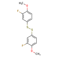 2-fluoro-4-[(3-fluoro-4-methoxyphenyl)disulfanyl]-1-methoxybenzene