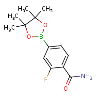 2-fluoro-4-(4,4,5,5-tetramethyl-1,3,2-dioxaborolan-2-yl)benzamide