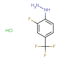 [2-fluoro-4-(trifluoromethyl)phenyl]hydrazine hydrochloride