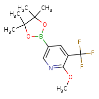 2-methoxy-5-(4,4,5,5-tetramethyl-1,3,2-dioxaborolan-2-yl)-3-(trifluoromethyl)pyridine