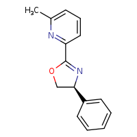 2-methyl-6-[(4S)-4-phenyl-4,5-dihydro-1,3-oxazol-2-yl]pyridine