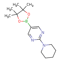2-(piperidin-1-yl)-5-(4,4,5,5-tetramethyl-1,3,2-dioxaborolan-2-yl)pyrimidine