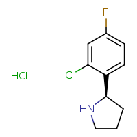 (2R)-2-(2-chloro-4-fluorophenyl)pyrrolidine hydrochloride