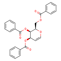 (2R,3R,4R)-4-(benzoyloxy)-2-[(benzoyloxy)methyl]-3,4-dihydro-2H-pyran-3-yl benzoate