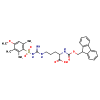 (2S)-2-{[(9H-fluoren-9-ylmethoxy)carbonyl]amino}-5-[N'-(4-methoxy-2,3,6-trimethylbenzenesulfonyl)carbamimidamido]pentanoic acid