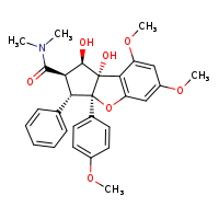 (2S,3R,4R,5S,6R)-2,3-dihydroxy-10,12-dimethoxy-6-(4-methoxyphenyl)-N,N-dimethyl-5-phenyl-7-oxatricyclo[6.4.0.0²,?]dodeca-1(8),9,11-triene-4-carboxamide