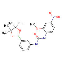 3-(2-methoxy-4-nitrophenyl)-1-[3-(4,4,5,5-tetramethyl-1,3,2-dioxaborolan-2-yl)phenyl]urea
