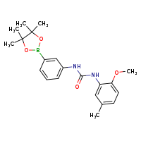 3-(2-methoxy-5-methylphenyl)-1-[3-(4,4,5,5-tetramethyl-1,3,2-dioxaborolan-2-yl)phenyl]urea