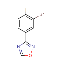 3-(3-bromo-4-fluorophenyl)-1,2,4-oxadiazole