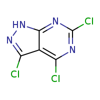 3,4,6-trichloro-1H-pyrazolo[3,4-d]pyrimidine