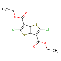 3,6-diethyl 2,5-dichlorothieno[3,2-b]thiophene-3,6-dicarboxylate