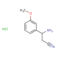 3-amino-3-(3-methoxyphenyl)propanenitrile hydrochloride