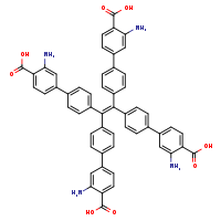 3-amino-4'-[1,2,2-tris({3'-amino-4'-carboxy-[1,1'-biphenyl]-4-yl})ethenyl]-[1,1'-biphenyl]-4-carboxylic acid
