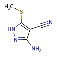 3-amino-5-(methylsulfanyl)-1H-pyrazole-4-carbonitrile