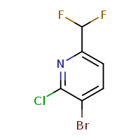 3-bromo-2-chloro-6-(difluoromethyl)pyridine