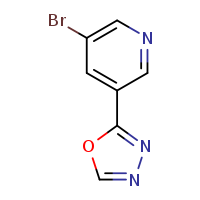 3-bromo-5-(1,3,4-oxadiazol-2-yl)pyridine