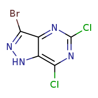 3-bromo-5,7-dichloro-1H-pyrazolo[4,3-d]pyrimidine