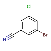 3-bromo-5-chloro-2-iodobenzonitrile