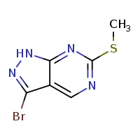 3-bromo-6-(methylsulfanyl)-1H-pyrazolo[3,4-d]pyrimidine
