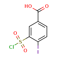 3-(chlorosulfonyl)-4-iodobenzoic acid