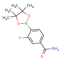 3-fluoro-4-(4,4,5,5-tetramethyl-1,3,2-dioxaborolan-2-yl)benzamide