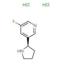 3-fluoro-5-[(2R)-pyrrolidin-2-yl]pyridine dihydrochloride