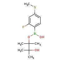 3-hydroxy-2,3-dimethylbutan-2-yl hydrogen 2-fluoro-4-(methylsulfanyl)phenylboronate
