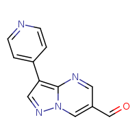 3-(pyridin-4-yl)pyrazolo[1,5-a]pyrimidine-6-carbaldehyde