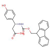 (3R)-3-{[(9H-fluoren-9-ylmethoxy)carbonyl]amino}-3-(4-hydroxyphenyl)propanoic acid