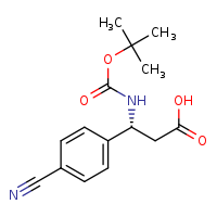 (3R)-3-[(tert-butoxycarbonyl)amino]-3-(4-cyanophenyl)propanoic acid