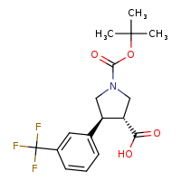 (3R,4S)-1-(tert-butoxycarbonyl)-4-[3-(trifluoromethyl)phenyl]pyrrolidine-3-carboxylic acid