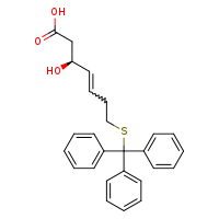 (3S,4E)-3-hydroxy-7-[(triphenylmethyl)sulfanyl]hept-4-enoic acid