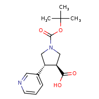 (3S,4R)-1-(tert-butoxycarbonyl)-4-(pyridin-3-yl)pyrrolidine-3-carboxylic acid