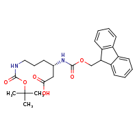 (3S)-6-[(tert-butoxycarbonyl)amino]-3-{[(9H-fluoren-9-ylmethoxy)carbonyl]amino}hexanoic acid