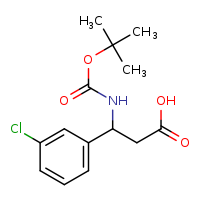 3-[(tert-butoxycarbonyl)amino]-3-(3-chlorophenyl)propanoic acid