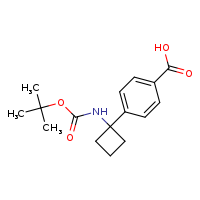4-{1-[(tert-butoxycarbonyl)amino]cyclobutyl}benzoic acid