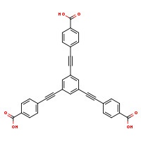 4-(2-{3,5-bis[2-(4-carboxyphenyl)ethynyl]phenyl}ethynyl)benzoic acid
